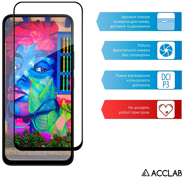 Фото - Захисне скло для смартфону ACCLAB 9H for Xiaomi Redmi 15 4G / Redmi 15 Black (1283126625688)