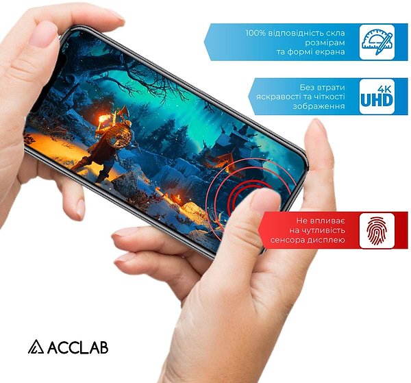 Фото - Захисне скло для смартфону ACCLAB Full Glue for Samsung A73 5G (1283126522505)