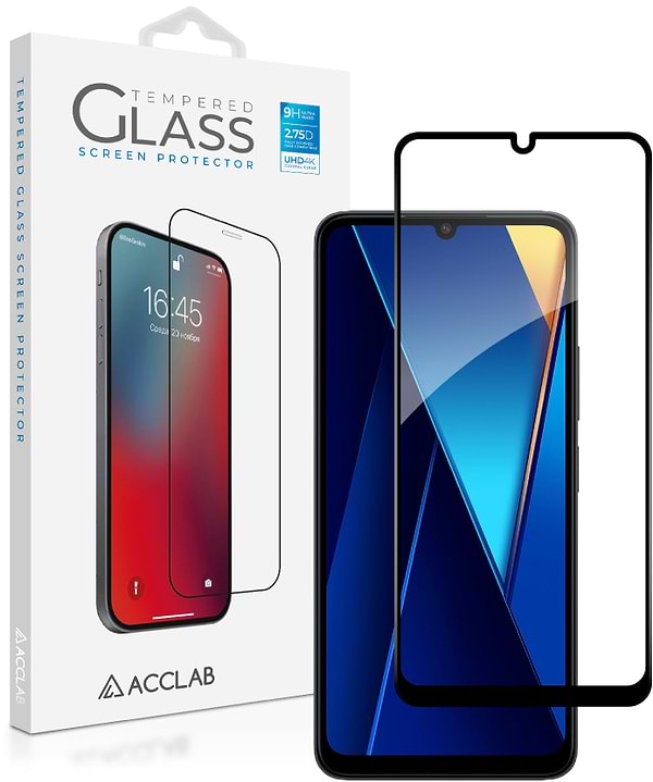 Фото - Захисне скло для смартфону ACCLAB Full Glue for Xiaomi Poco C65 Black (1283126583636)