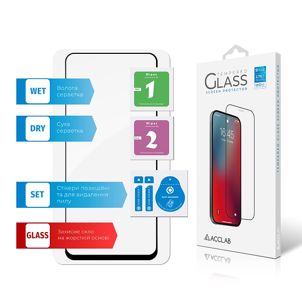 Фото - Захисне скло для смартфону ACCLAB Full Glue for Honor X8A (1283126591204)