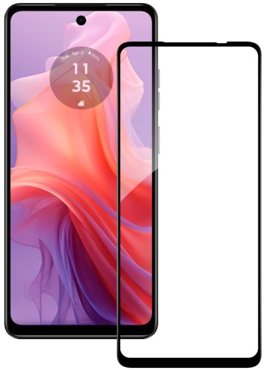 Защитное стекло для смартфона ACCLAB 9H for MOTO E14 Black (1283126597688)