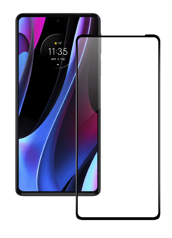 Захисне скло для смартфону ACCLAB Full Glue for MOTO EDGE 30 Pro 5G Paper pack Black (1283126528552)