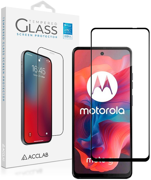 Фото - Захисне скло для смартфону ACCLAB 9H for Moto G04 / G04s Black (1283126594250)