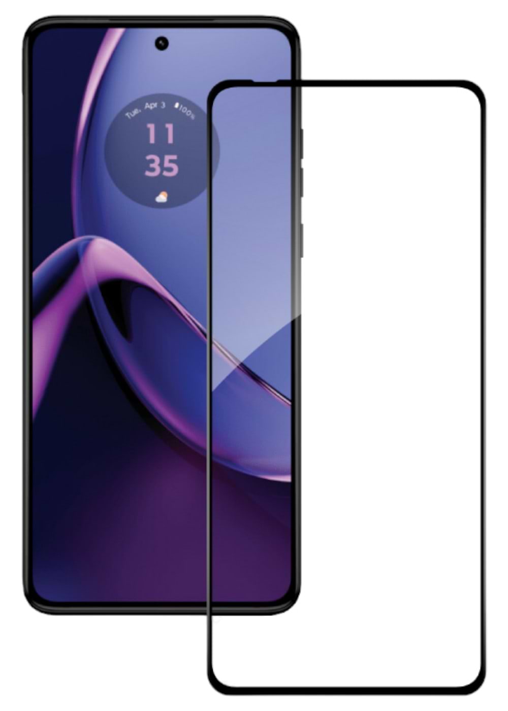 Защитное стекло для смартфона ACCLAB Full Glue for Moto G84 (1283126582332)