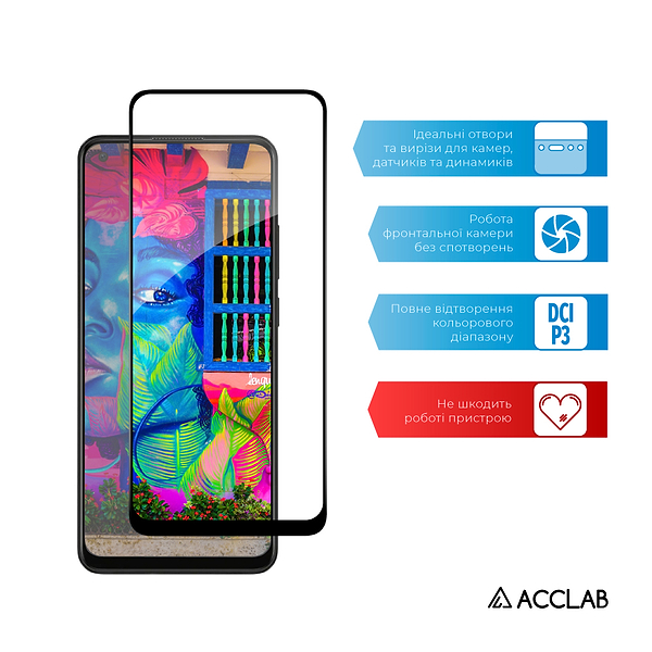 Фото - Захисне скло для смартфону ACCLAB Full Glue for Oppo A78 4G (1283126582882)