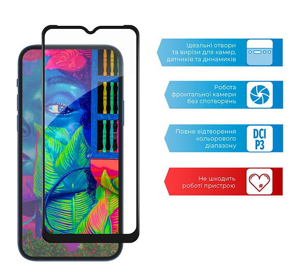 Фото - Защитное стекло для смартфона ACCLAB Full Glue for Realme C21 Black (1283126518386)