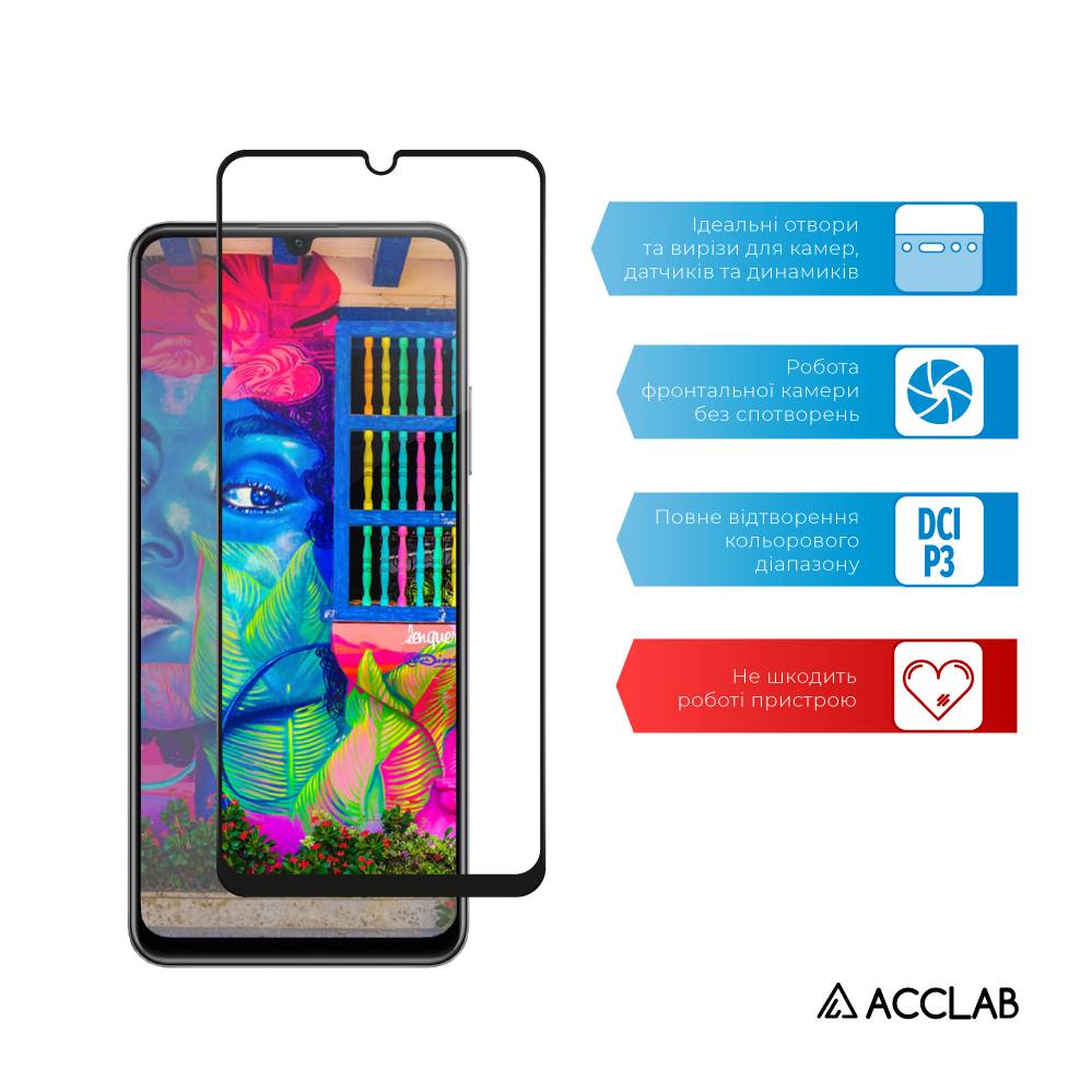 Фото - Захисне скло для смартфону ACCLAB Full Glue for Realme C53 (1283126577802)