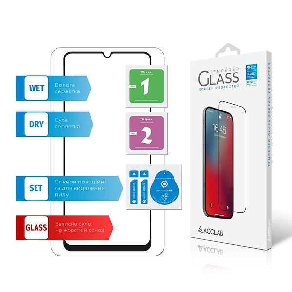 Фото - Захисне скло для смартфону ACCLAB Full Glue for Realme C53 (1283126577802)