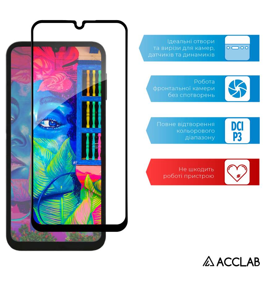 Фото - Захисне скло для смартфону ACCLAB Full Glue for Samsung A24 (1283126573682)