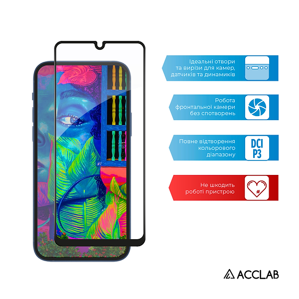 Фото - Захисне скло для смартфона ACCLAB Full Glue for Samsung M22 (1283126517518)