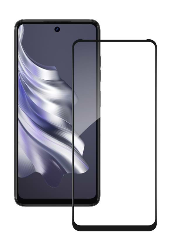 Защитное стекло для смартфона ACCLAB Full Glue for Tecno Spark 20 Black Paper pack (1283126588983)