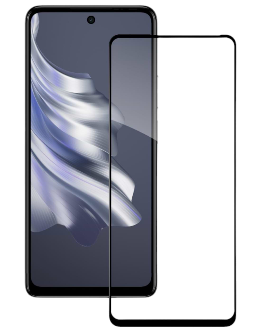 Захисне скло для смартфону ACCLAB Full Glue for Tecno Spark 20 Pro Black (1283126592386) - Фото 1