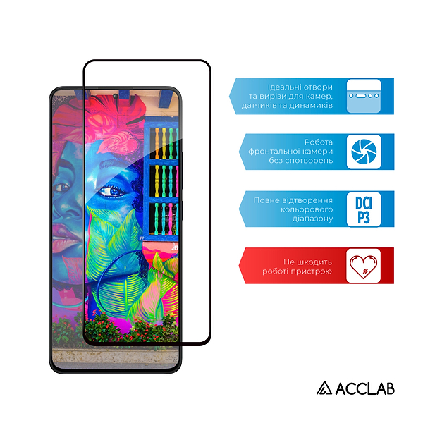 Фото - Захисне скло для смартфону ACCLAB Full Glue for Xiaomi Poco X6 (1283126588655)