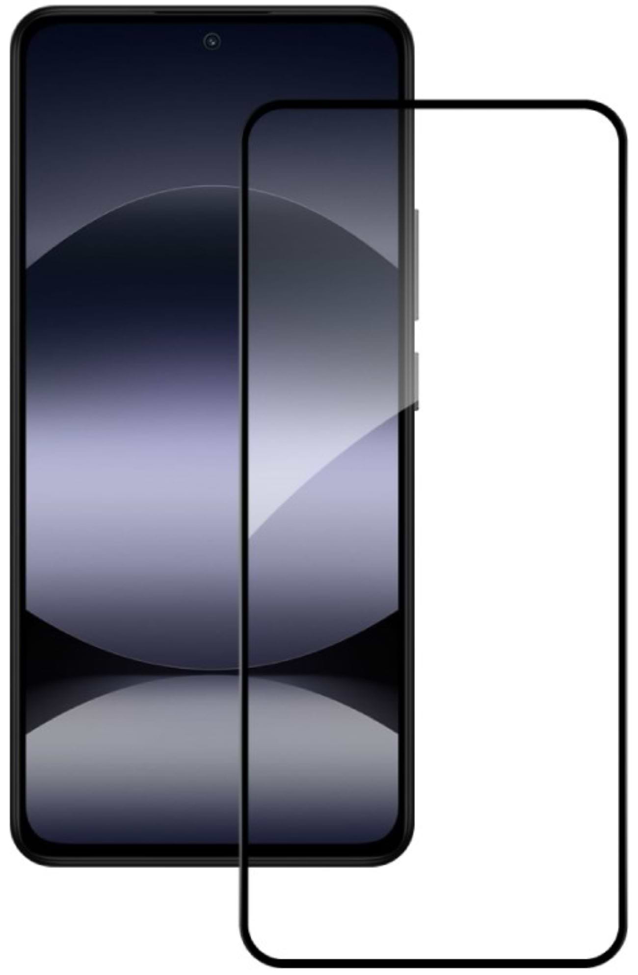 Захисне скло для смартфону ACCLAB Full Glue for Xiaomi Redmi Note 14 4G Black (1283126607233) - Фото 1