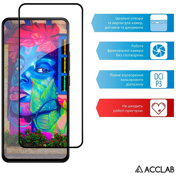 Фото - Захисне скло для смартфону ACCLAB Full Glue for Xiaomi Redmi Note 14 4G Black (1283126607233)