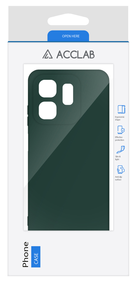 Фото - Чехол для смартфона ACCLAB Silicone Case for Infinix Smart 9 Dark Green (1283126601347)