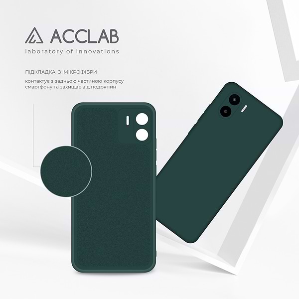 Фото - Чохол для смартфону ACCLAB Silicone Case for Xiaomi Redmi A2 Dark Green (1283126602634)
