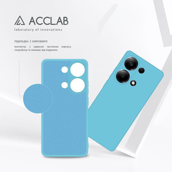 Фото - Чехол для смартфона ACCLAB Silicone Case for Xiaomi Redmi Note 13 Pro 4G Blue (1283126602870)