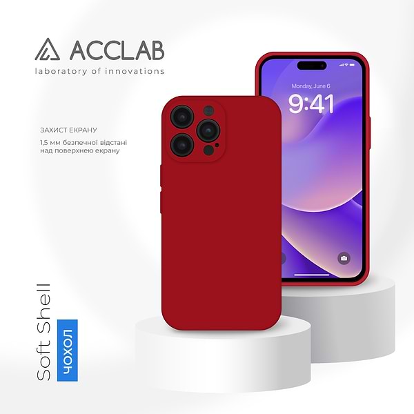 Фото - Чохол для смартфону ACCLAB SoftShell for Apple iPhone 14 Pro (1283126557057)