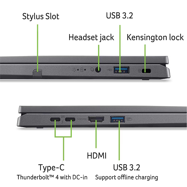 Фото - Ноутбук Acer Aspire Spin 14 ASP14-52MTN-74B8 (NX.J3JEU.004) Steel Gray
