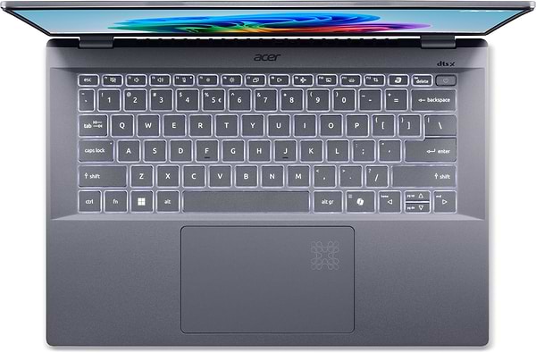 Фото - Ноутбук Acer Swift 14 AI SF14-11 (NX.KZXEU.001) Steel Gray