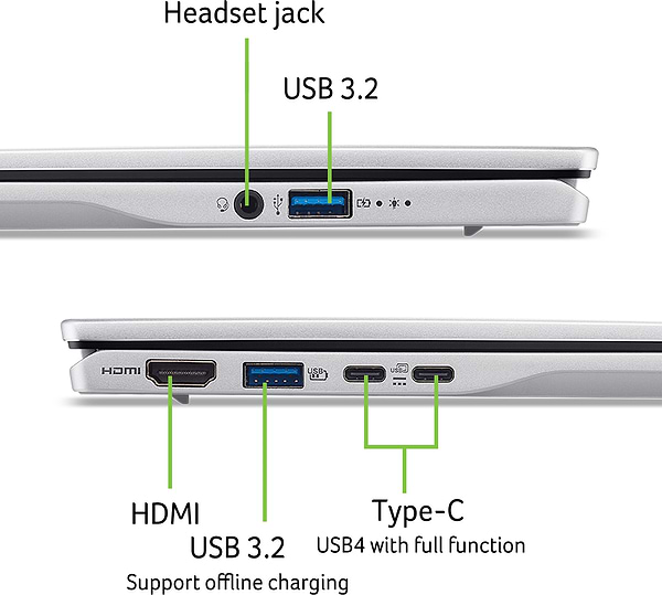 Фото - Ноутбук Acer Swift 14 AI SF14-61T (NX.J1CEU.002) Pure Silver