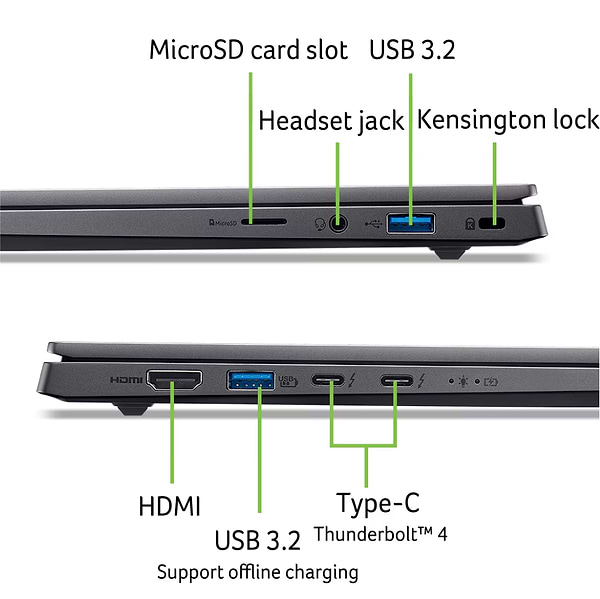 Фото - Ноутбук Acer Swift X 14 SFX14-73G (NX.J82EU.005) Titanium Gray