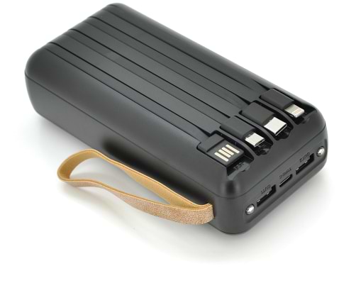 Фото - Батарея мобильная ACL PW-61 30000mAh, SOLAR, Type-C/Lighting/Micro/USB, Black
