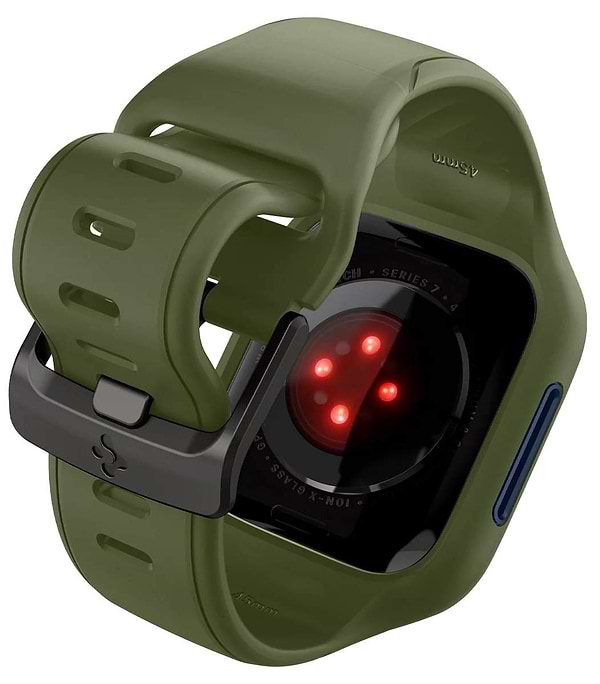 Фото - Ремінець для смарт-годинника Spigen 2в1 for Apple Watch 45mm Liquid Air Pro Moss Green (ACS04408)