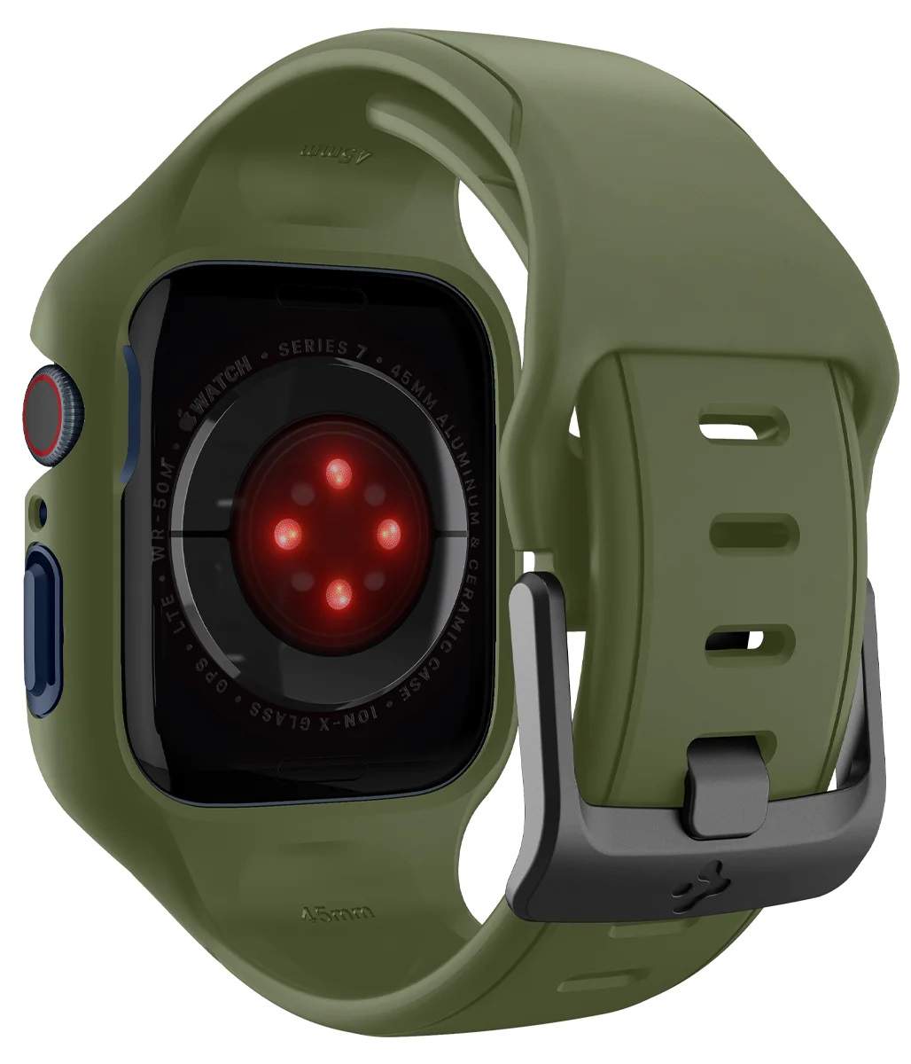 Фото - Ремінець для смарт-годинника Spigen 2в1 for Apple Watch 45mm Liquid Air Pro Moss Green (ACS04408)