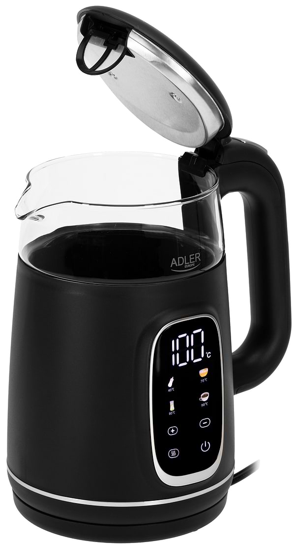 Фото - Электрический чайник Adler AD 1305 Black Silver