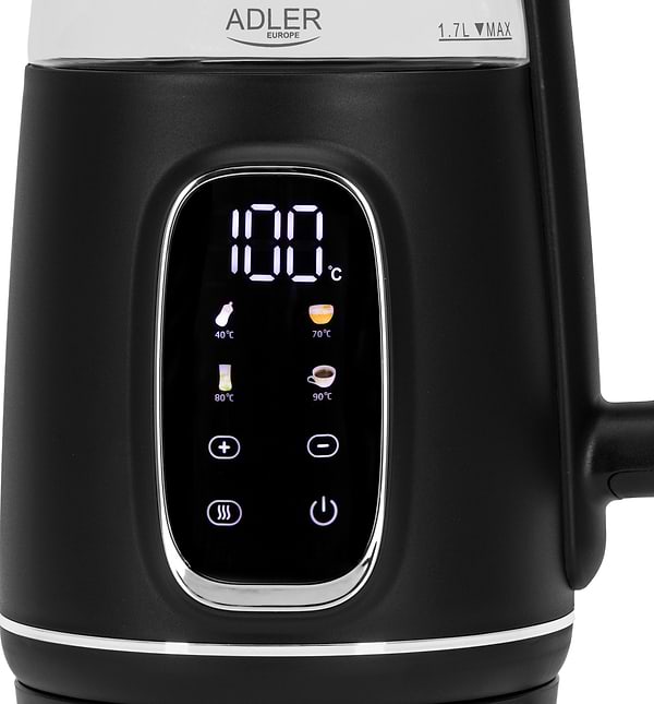 Фото - Электрический чайник Adler AD 1305 Black Silver