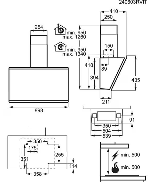Фото - Вытяжка декоративная AEG GV77D91SB