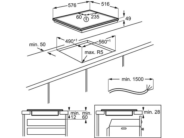 Фото - Варочная панель электрическая AEG TO64IA0FXB