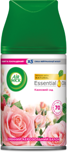 Змінний балон до освіжувача повітря Air Wick Казковий сад 250 мл - Фото 1
