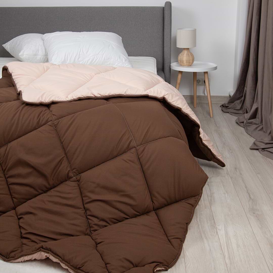 Ковдра всесезонна двоспальна ТЕП Alaska 180х205 см Коричневий (1-00152_27809)