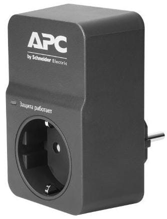 Фото - Сетевой фильтр APC Essential SurgeArrest 1 розетка Black (PM1WB-RS)