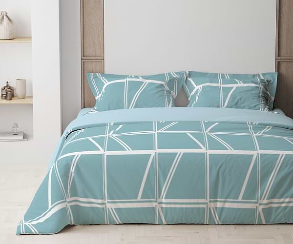 Фото - Комплект постельного белья ТЕП Aqua Grid (2-00882_32620) Фото - Комплект постельного белья ТЕП Aqua Grid (2-00882_32620)