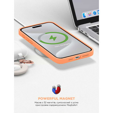 Фото - Чохол для смартфону Armorstandart ICON2 MagSafe for Apple iPhone 15 Pro Max Orange Sorbet (ARM72753)