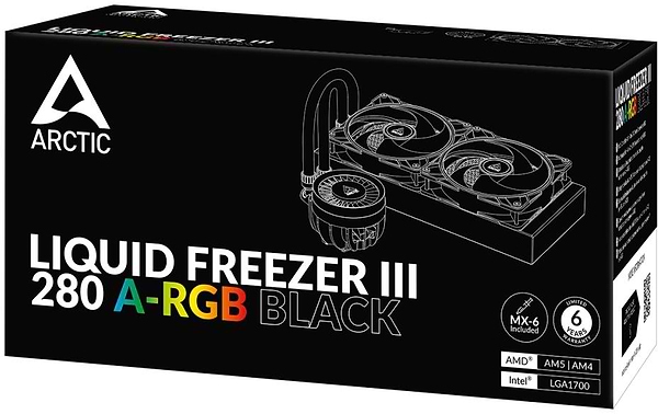 Фото - Водяная система охлаждения ARCTIC Liquid Freezer III 280 A-RGB Black (ACFRE00143A)