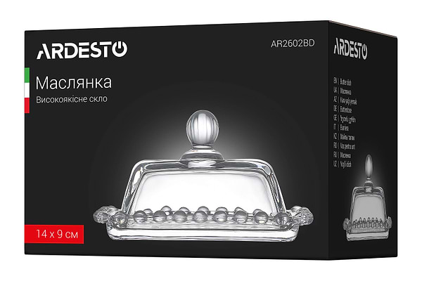 Фото - Масленка Ardesto 14х9 см (AR2602BD)