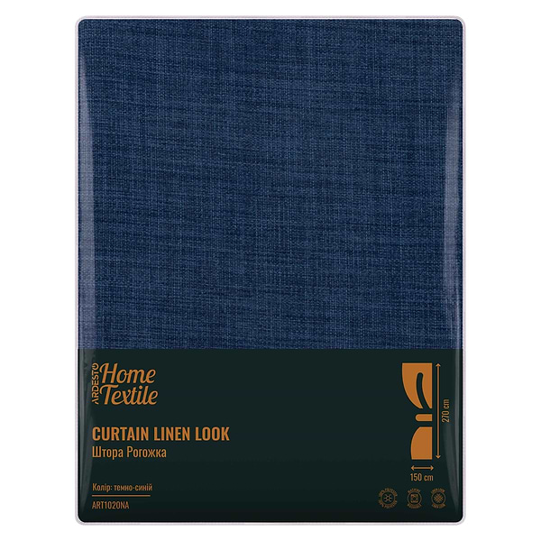 Фото - Портьера Ardesto 150х270 см синий темный (ART1020NA)