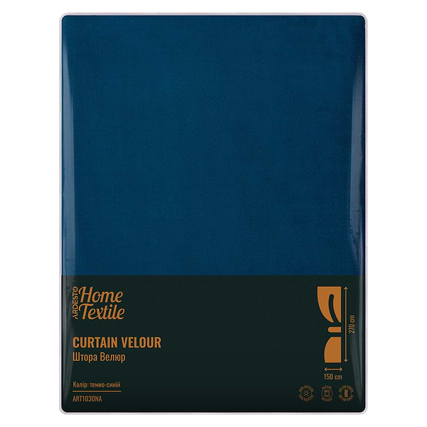 Фото - Портьера Ardesto 150х270 см синий темный (ART1030NA)