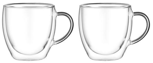 Фото - Набор чашек с двойными стенками Ardesto 180 мл 2 шт. (AR2618BH)