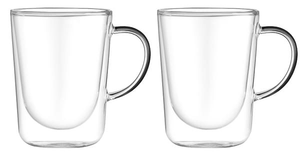 Фото - Набор чашек с двойными стенками Ardesto 350 мл 2 шт. (AR2635BH)