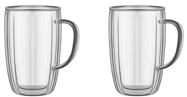 Фото - Набор чашек с двойными стенками Ardesto 350 мл 2 шт. (AR2635BHN)