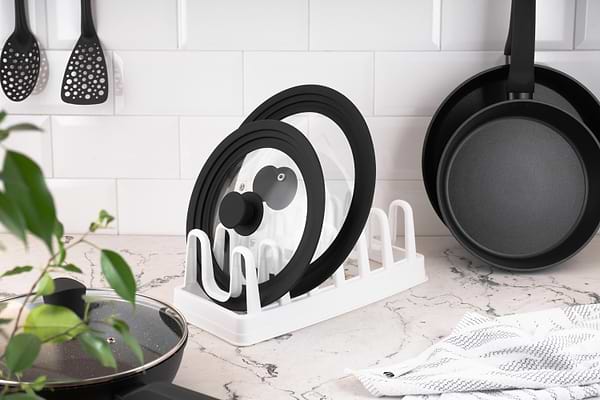 Фото - Підставка для кухонного приладдя Ardesto для кришок 35x15.2x11.7 White (AR4035L)