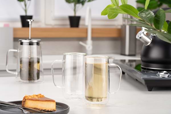 Фото - Набір чашок з подвійними стінками Ardesto 400 мл (AR2640WH)