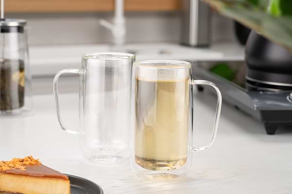 Фото - Набір чашок з подвійними стінками Ardesto 400 мл (AR2640WH)