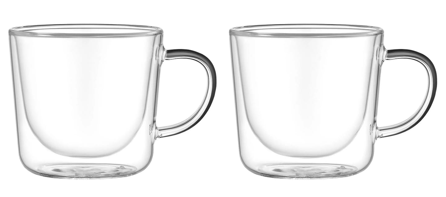 Набір чашок з подвійними стінками Ardesto 450 мл 2 шт. (AR2645BH) - Фото 1